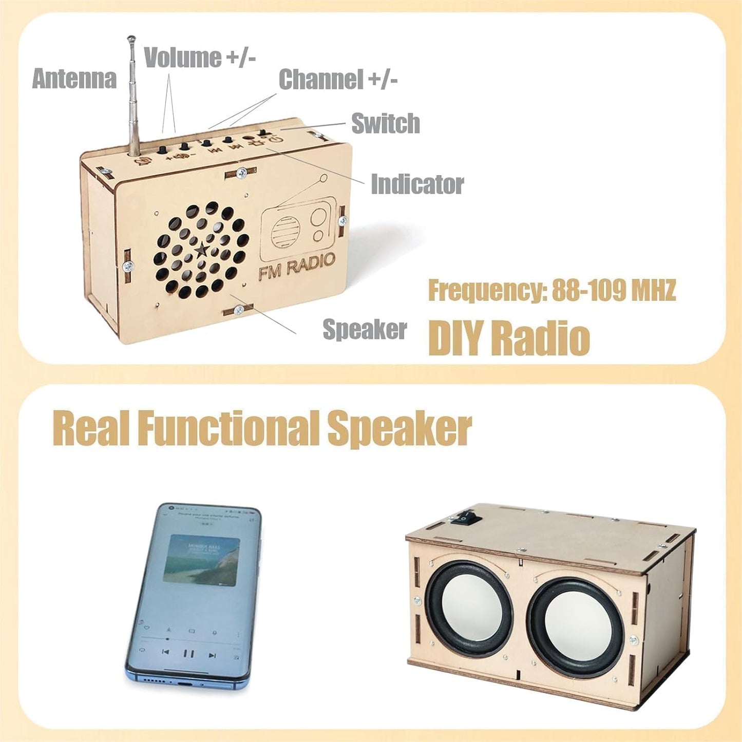 STEM Toys for Ages 8-13 Building Kits Kids Stocking Stuffers Teen Birthday Gifts for 9 10 11 12 14 15 16+ Year Old Boys Girls Science Engineering Circuits Electronics Projects DIY Speaker Radio