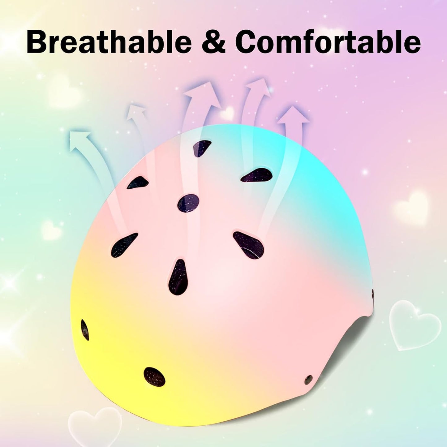 Kids Helmet for 2-3-5-8-14 Ages Girls and Boys, Ventilation and Impact Resistance Toddler Helmet for Multi-Sport Bicycle Scooter Inline Roller Skate and Skateboarding