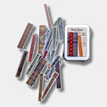 Book Spines Sticker Tin Box 60 Stickers