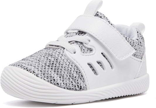 MORENDL Toddler Sneakers Baby Boys & Girls Barefoot Shoes Lightweight Breathable Walking Running Tennis Athletic Sport Shoes