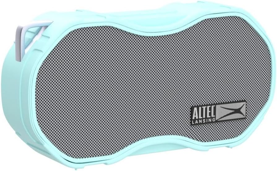 Altec Lansing Baby Boom XL - Waterproof Bluetooth Speaker, Wireless & Portable Speaker for Travel & Outdoor Use, Deep Bass & Loud Sound, 1 Pack, Mint