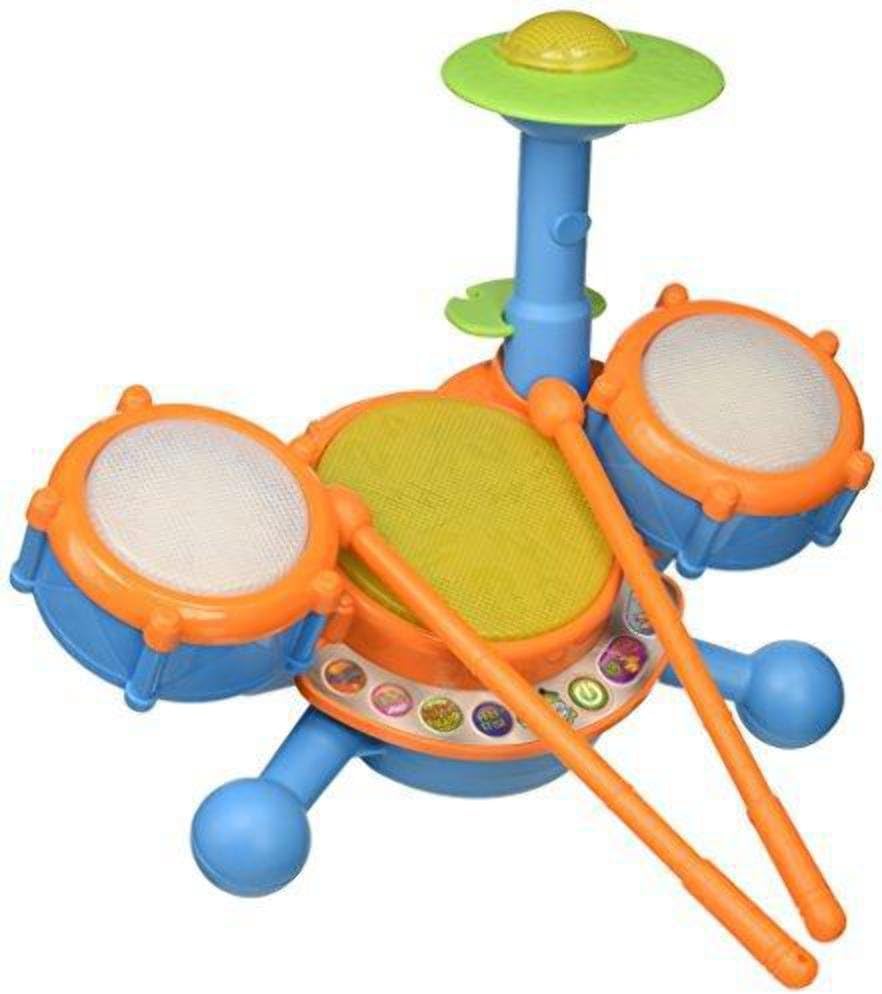 VTech KidiBeats Kids Drum Set, Orange