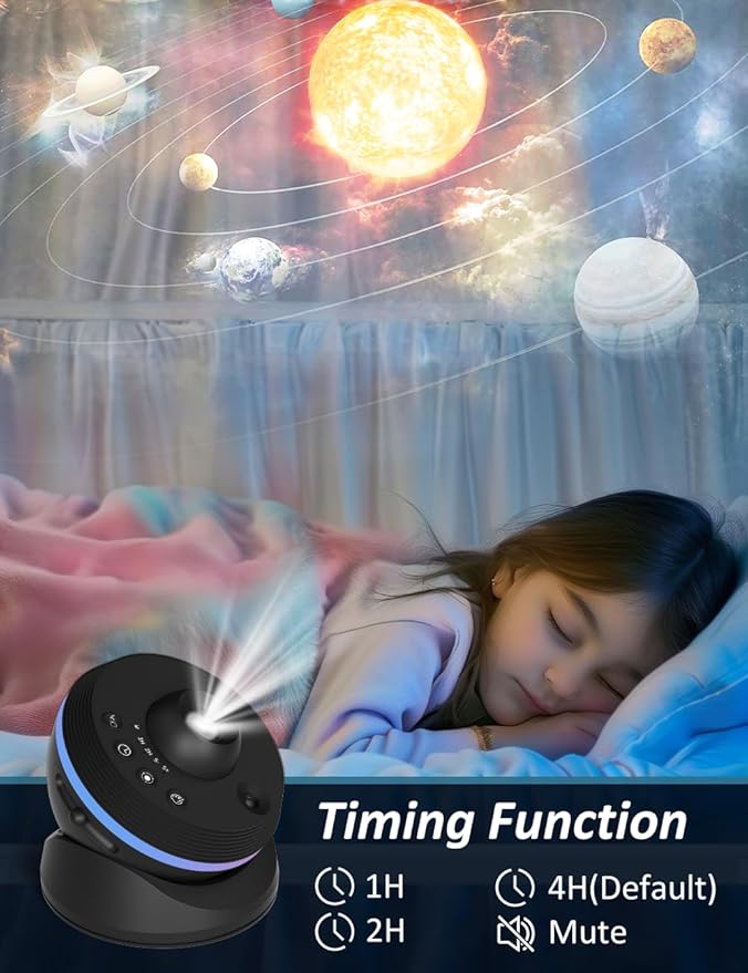 [6th Gen Upgraded] Planetarium Galaxy Projector, 13 in 1 Star Light Projector Starry Sleep Night Light with Dynamic Meteors,360° Rotation Nebula,4K HD&Large Scale Projection for Bedroom Decor，Kids