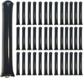 40pcs Round headTeam Spirit Boom Sticks Thunder Sticks Cheering Sticks Team Spirit Plastic Cheerleading Spirit Stick Clapper Inflatable Noise Maker Sports Supply (Black)