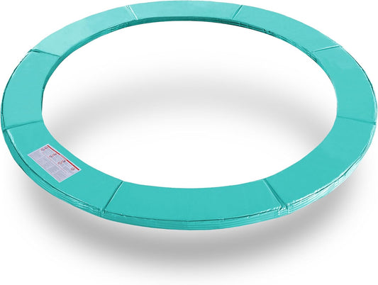 ExacMe Trampoline Pad Replacement 16 15 14 13 12 10 8 Foot, Waterproof Safety Spring Cover Round Frame Pad, No Hole for Pole