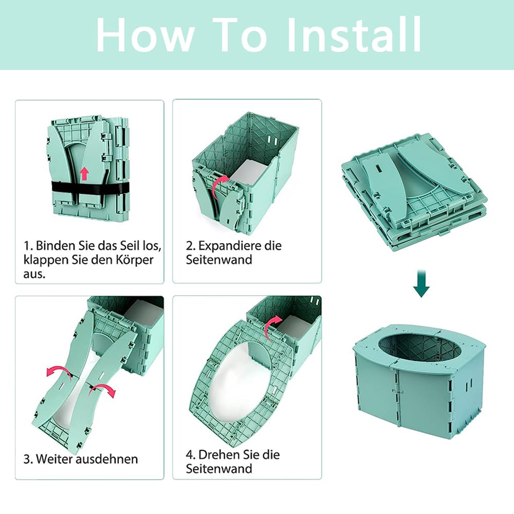 SunnySmile Travel Potty for Car，Travel Potty for Kids，Portable Potty for Toddler，Apply to Camping, Tourism, Outdoor, Indoor