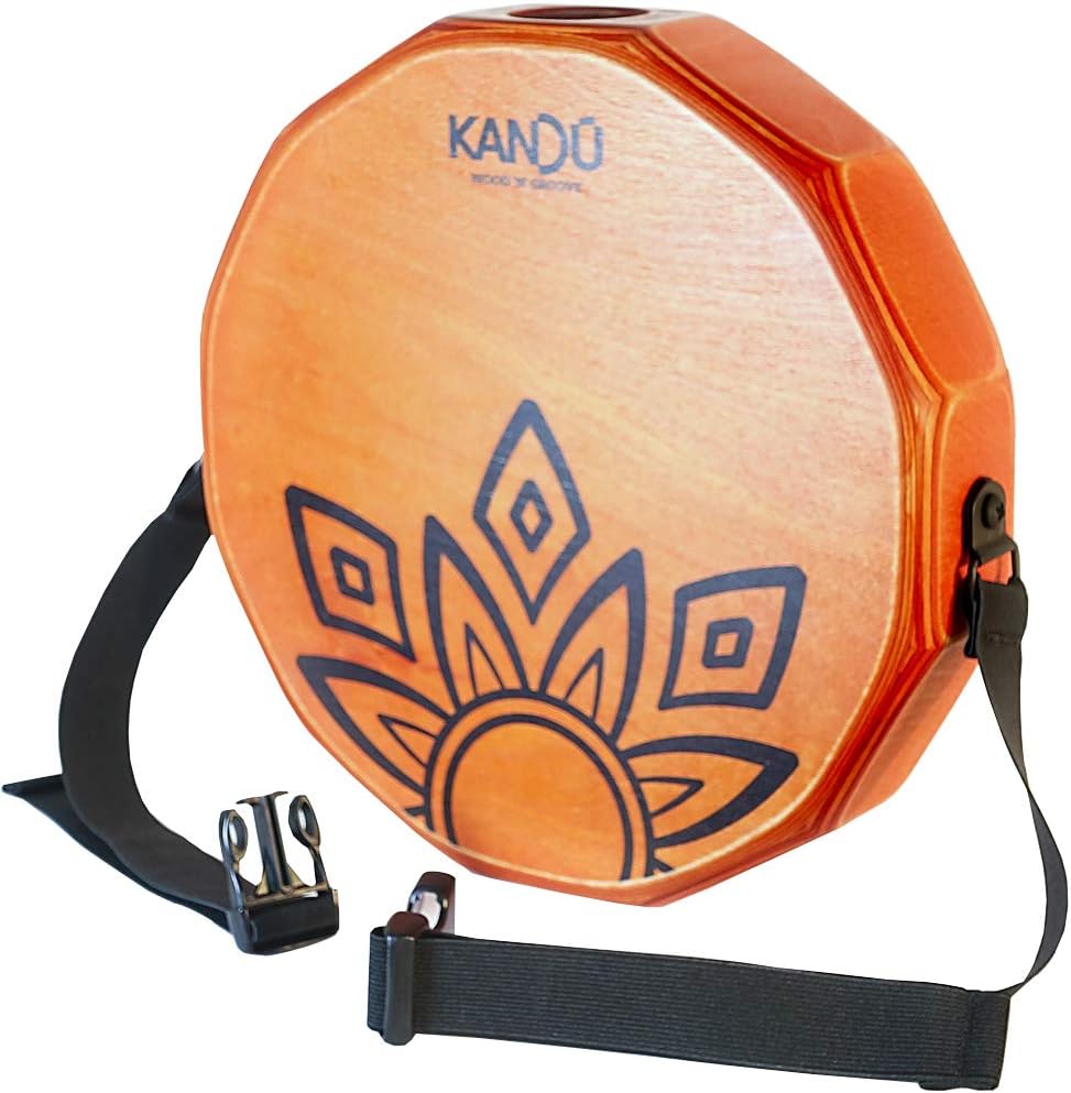 KTÄK -The First Handcrafted, Hand Drum Percussion, Two-Sound Cajón Body Snare, Portable Cajon by Kandu (orange)