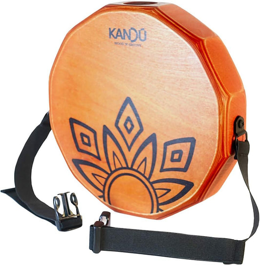 KTÄK -The First Handcrafted, Hand Drum Percussion, Two-Sound Cajón Body Snare, Portable Cajon by Kandu (orange)