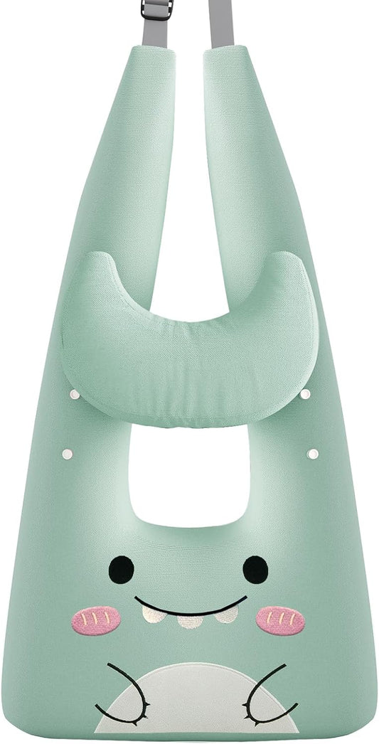 Travel Pillow,Car Pillow Kids Travel Pillow Car seat Pillow U Shaped Pillow for Travel Skin-Friendly Material The Sleeping Aid for Adults and Kids on Road Trips (Green)