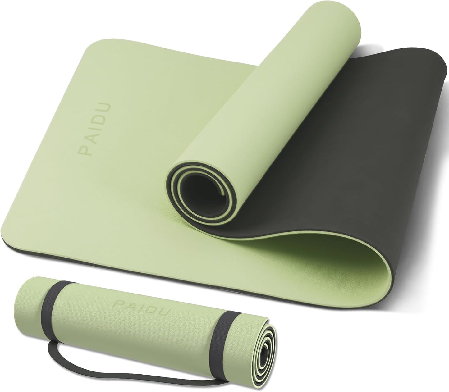 Yoga Mat Non Slip Anti-tear,extra thick-2/5 inch（10MM）High Resiliency Professional POE Yoga Mats for Women Men Kids,72"x24"inch,Workout, Yoga, Pilates and Floor Exercise, with Carrier Strap