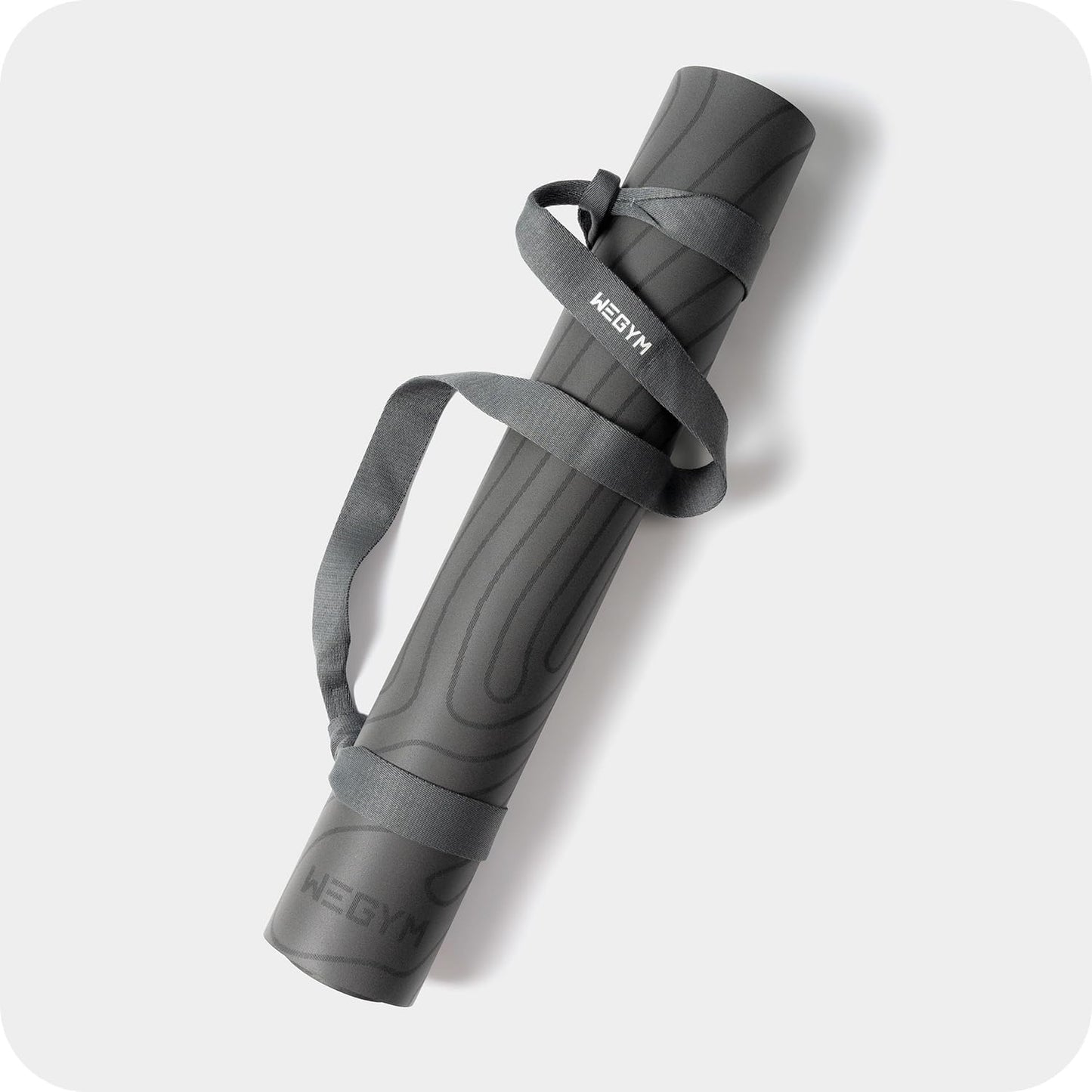 4mm Cushioned Exercise Mat for Yoga & Pilates - Anti Slip, Polyurethane with Suede Top & Carrying Strap