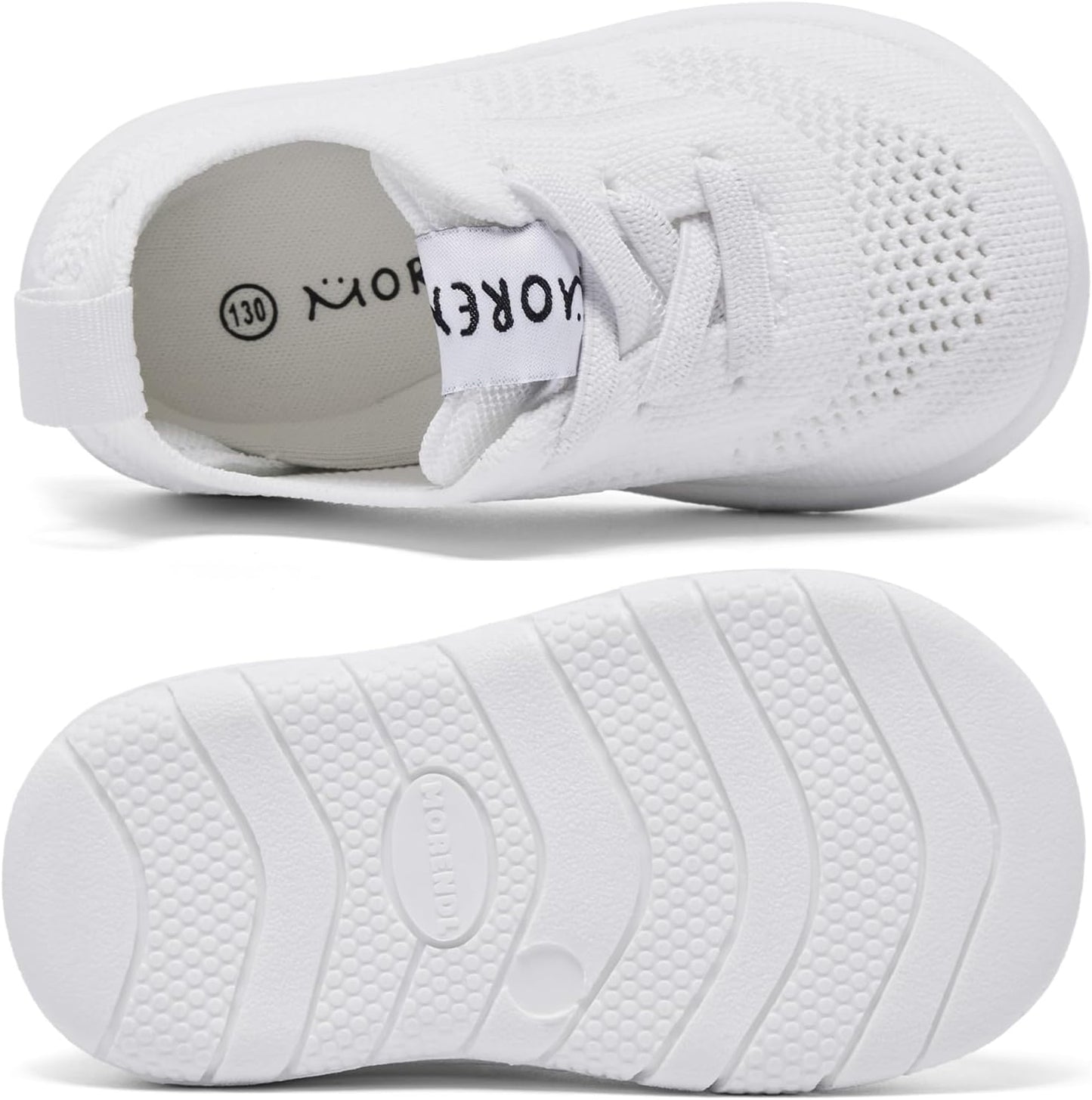 MORENDL Toddler Shoes Baby Walking Sock Shoes Infant Sneakers 0-4 Years Boy Girl Barefoot Tennis Shoe Non-Slip Brethable