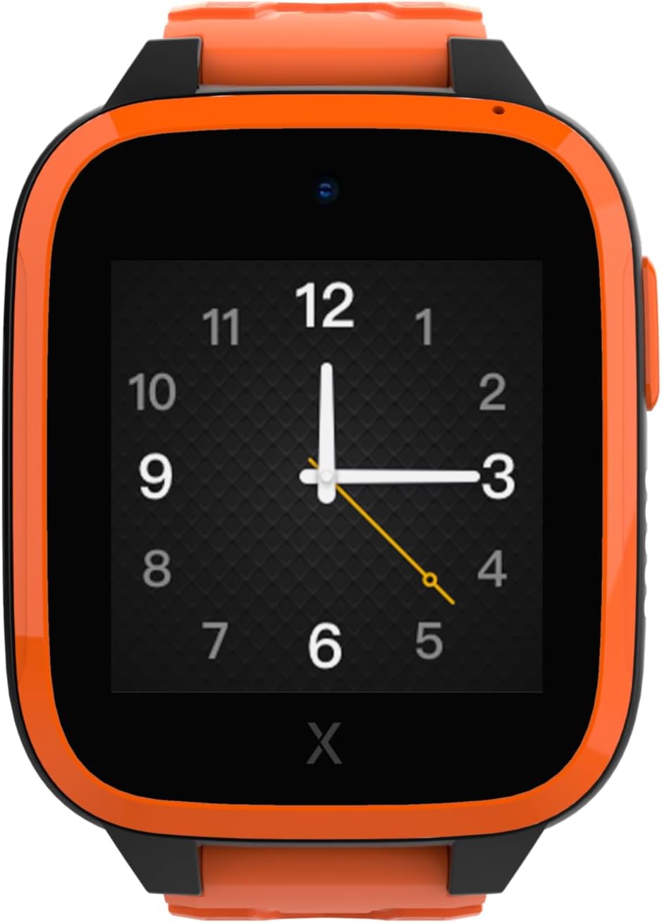 XPLORA XGO 3 - Watch Phone for Children (4G) - Calls, Messages, Kids School Mode, SOS Function, GPS Location, Camera and Pedometer – (Subscription Required) (Orange)