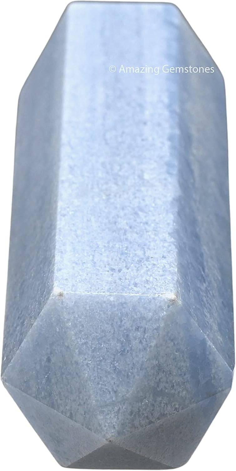 Amazing Gemstone Large Blue Calcite Celestite Crystal Towers ~ Natural Healing Crystal Point Obelisk for Reiki Healing and Crystal Grid (5.5 to 6 INCH)