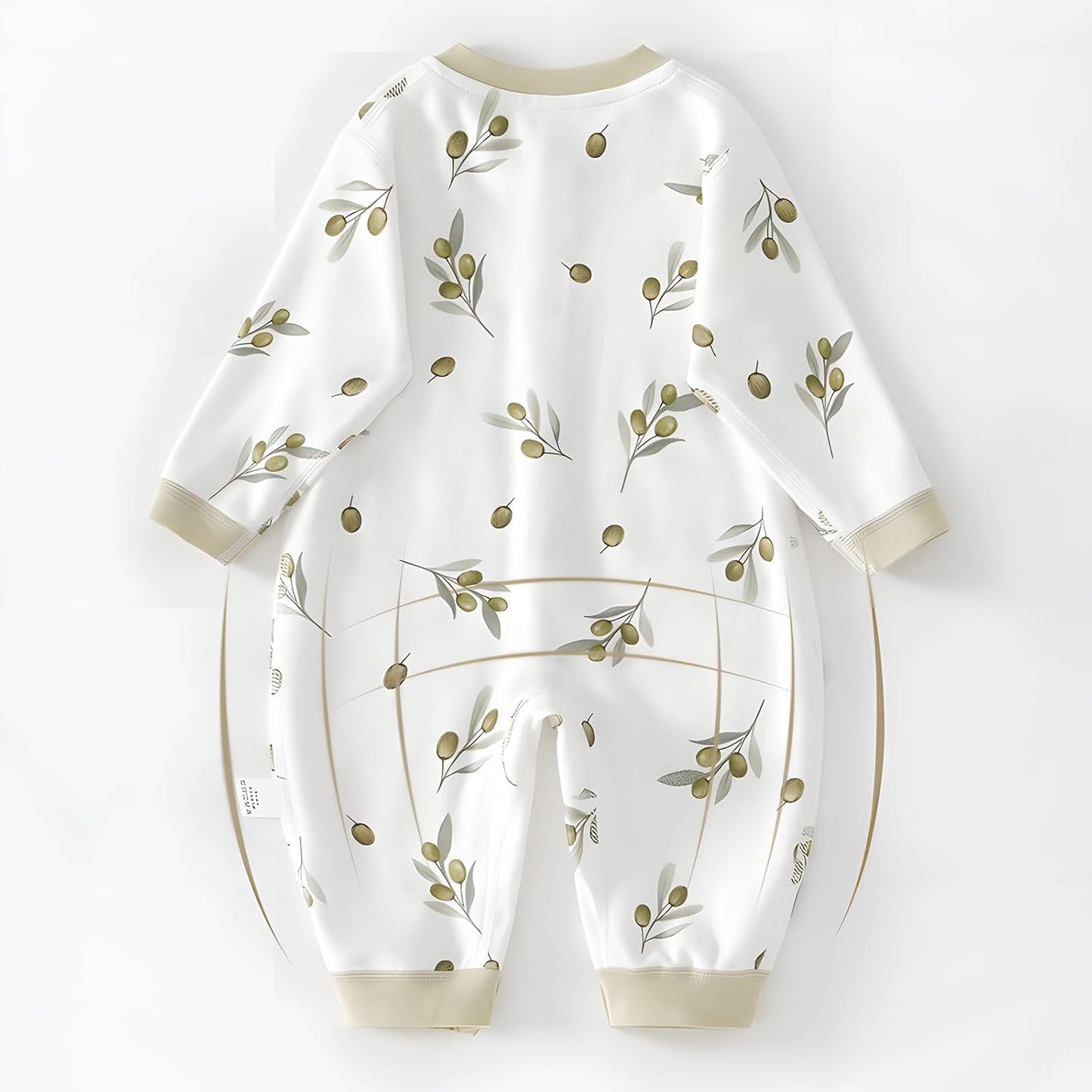 100% Organic Cotton Soft 3-24 Months Baby Romper Jumpsuits for Boys and Girls Unisex Long Sleeve