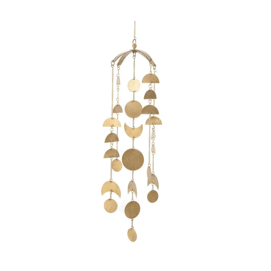 Crane Baby Brass-Finished Lunar Ceiling Hanging for Nursery, Lunar Nursery Decor for Boys and Girls, Ceiling Hanging for Kids Room, 6 X 6 X 36