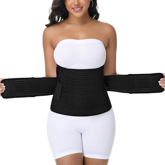 SHAPSHE Postpartum Belly Band Abdominal Binder Post Surgery C Section Belly Binder Post Partum Faja Waist Trainer Wrap