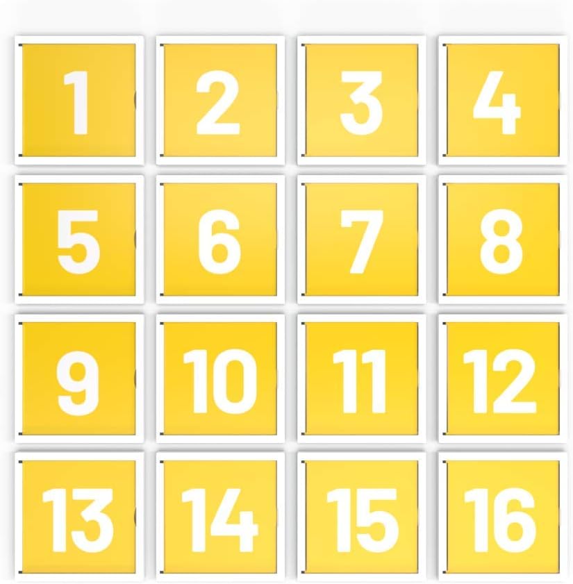 Matatalab Magnetic 3D Map, 16pcs (10x10cm) Magnetic Grids for Coding Robot Set for Kids