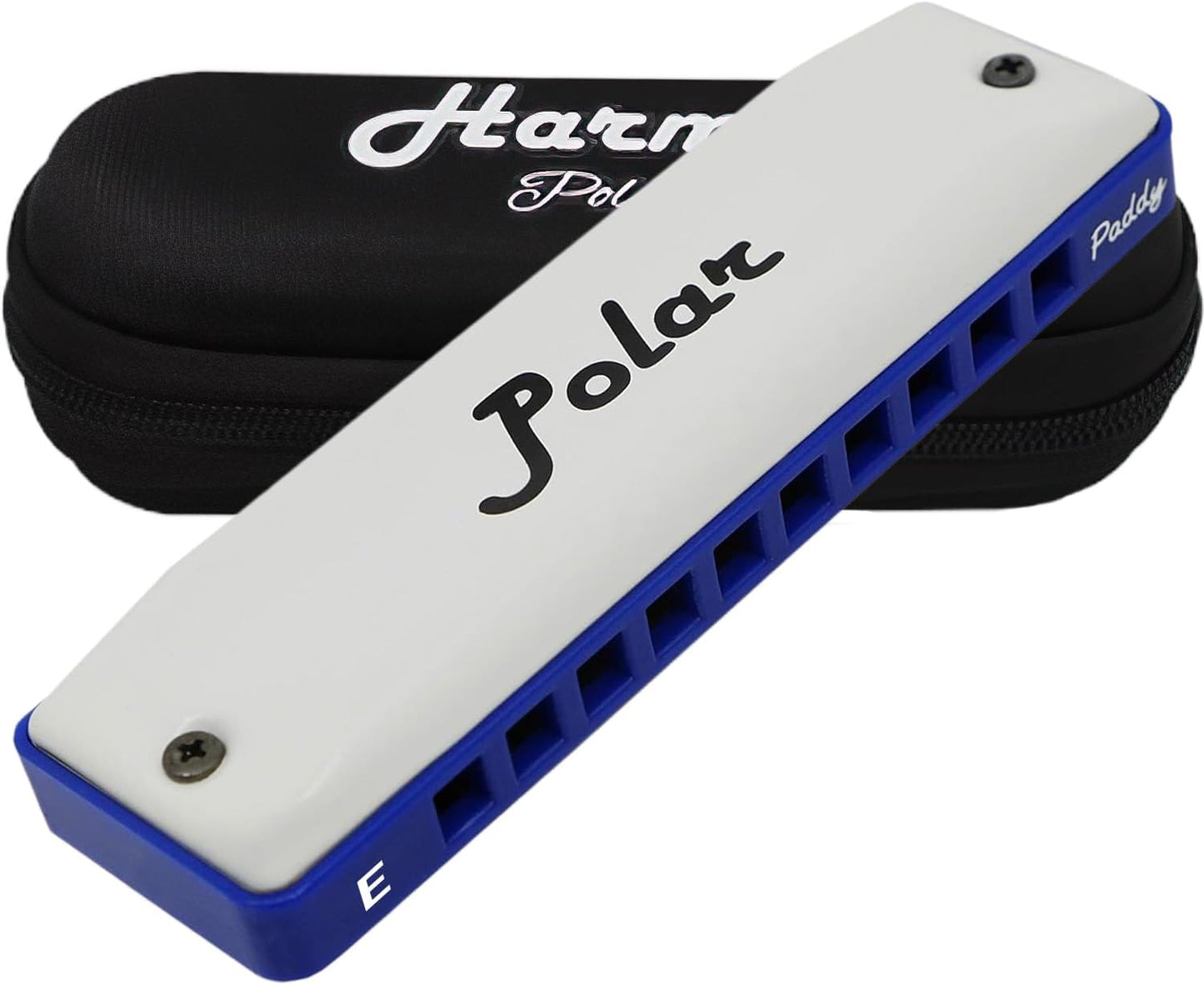 Harmo Polar Diatonic Harmonica Key of E, Paddy Richter Tuning - Specialized for Irish, Bluegrass, Celtic, and Folk Music, Mouth Organ With Case, Harmonica for Kids, Adults, Beginners & Professionals