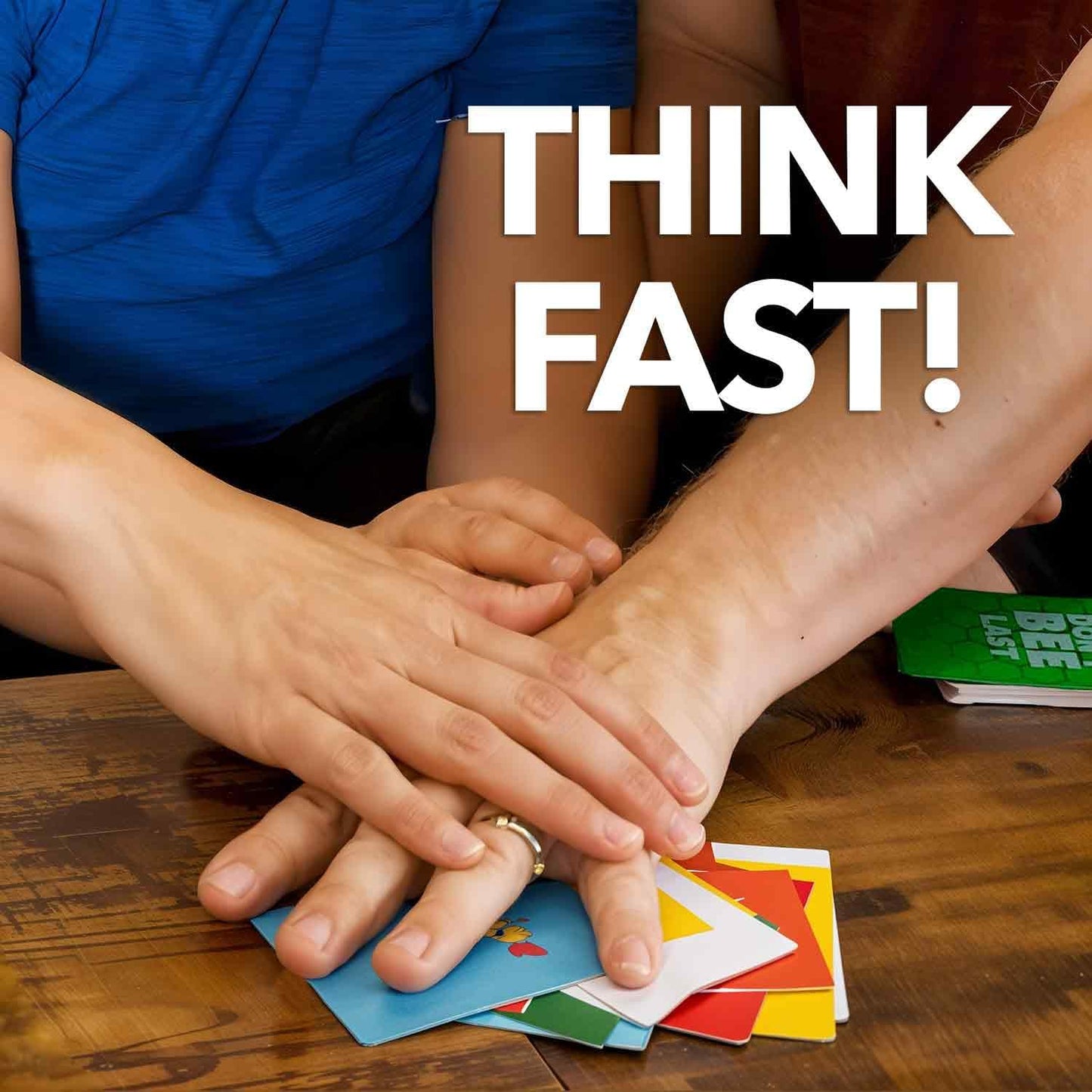 QUOKKA Family Word Games for Adults and Kids - Guess-in-Seconds Fun Spelling Slap Card Game for 2-6 Players - Hilarious Board Game for Family Night Ages 7+ to Make Your Brain Go Bananas