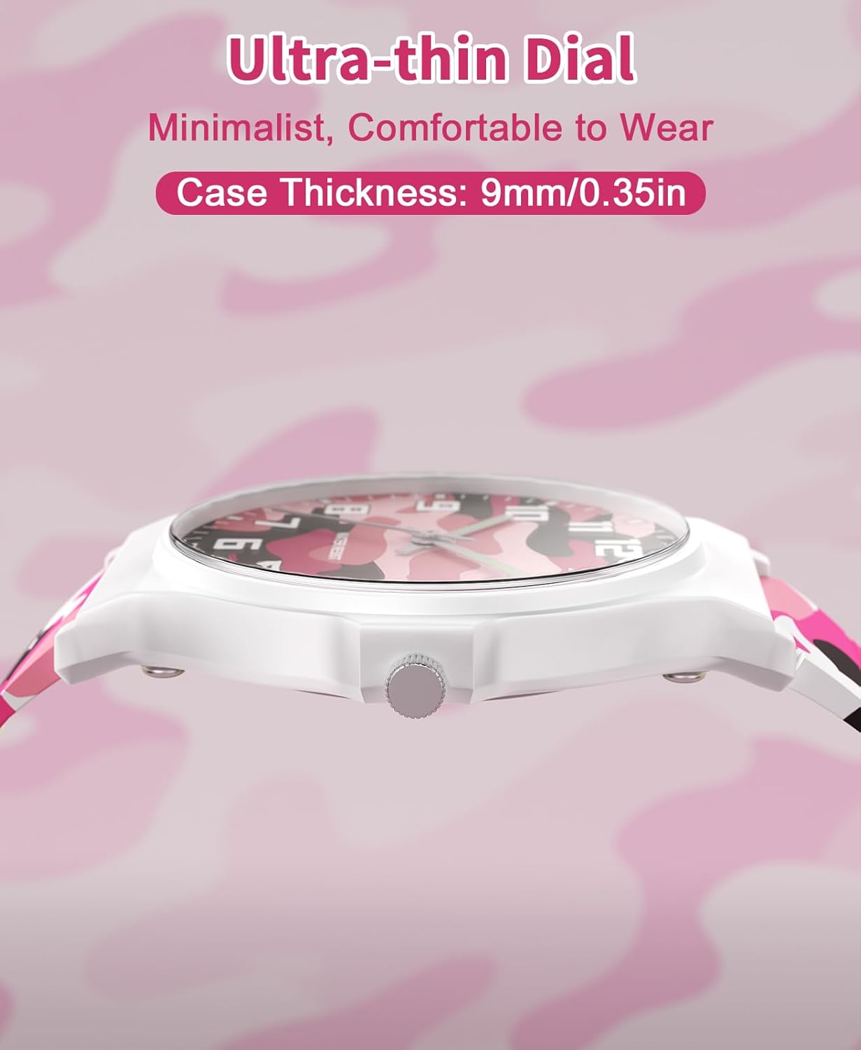 Kids Analog Watch Boys Girls, 30M Waterproof, Sports Watch for Boys, Easy to Read Children's Thin Dial Wrist Watches with Soft Band, for Ages 5-15 Kids Great Birthday Gifts Christmas Day