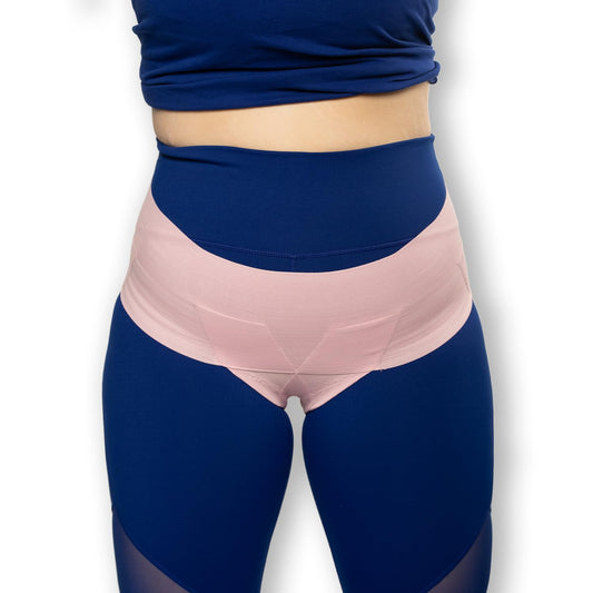 Patented Women’s Pelvic Floor Orthotic Support Belt ― Uterus Pain Relief Girdle for Dropped Bladder, Vulvar Varicosities, Postpartum Recovery, SPD | High Waist - Pink (XL)