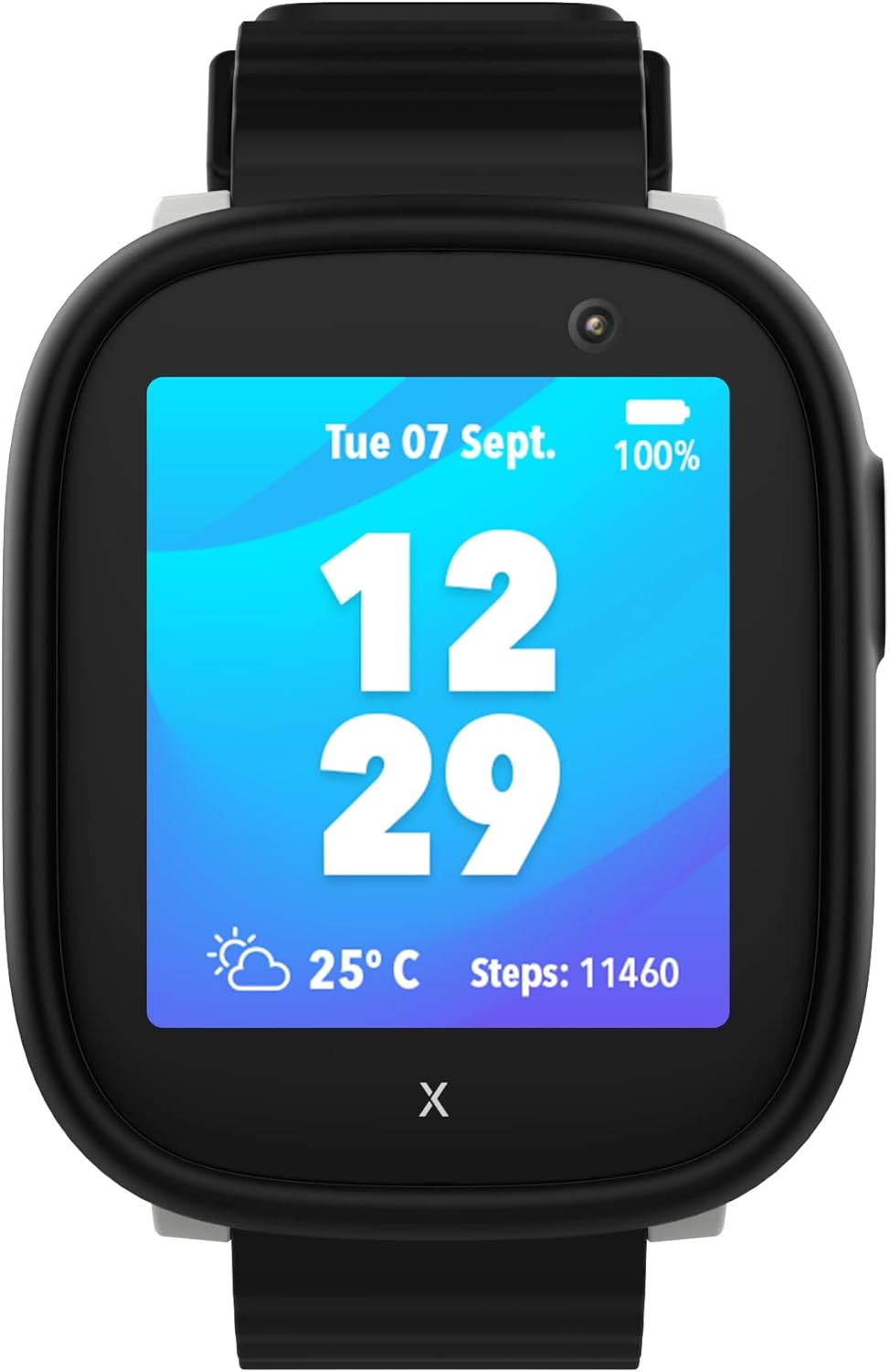 XPLORA X6 Play - Watch Phone for Children (4G) - Calls, Messages, Kids School Mode, SOS Function, GPS Location, Camera and Pedometer – (Subscription Required) (Black)