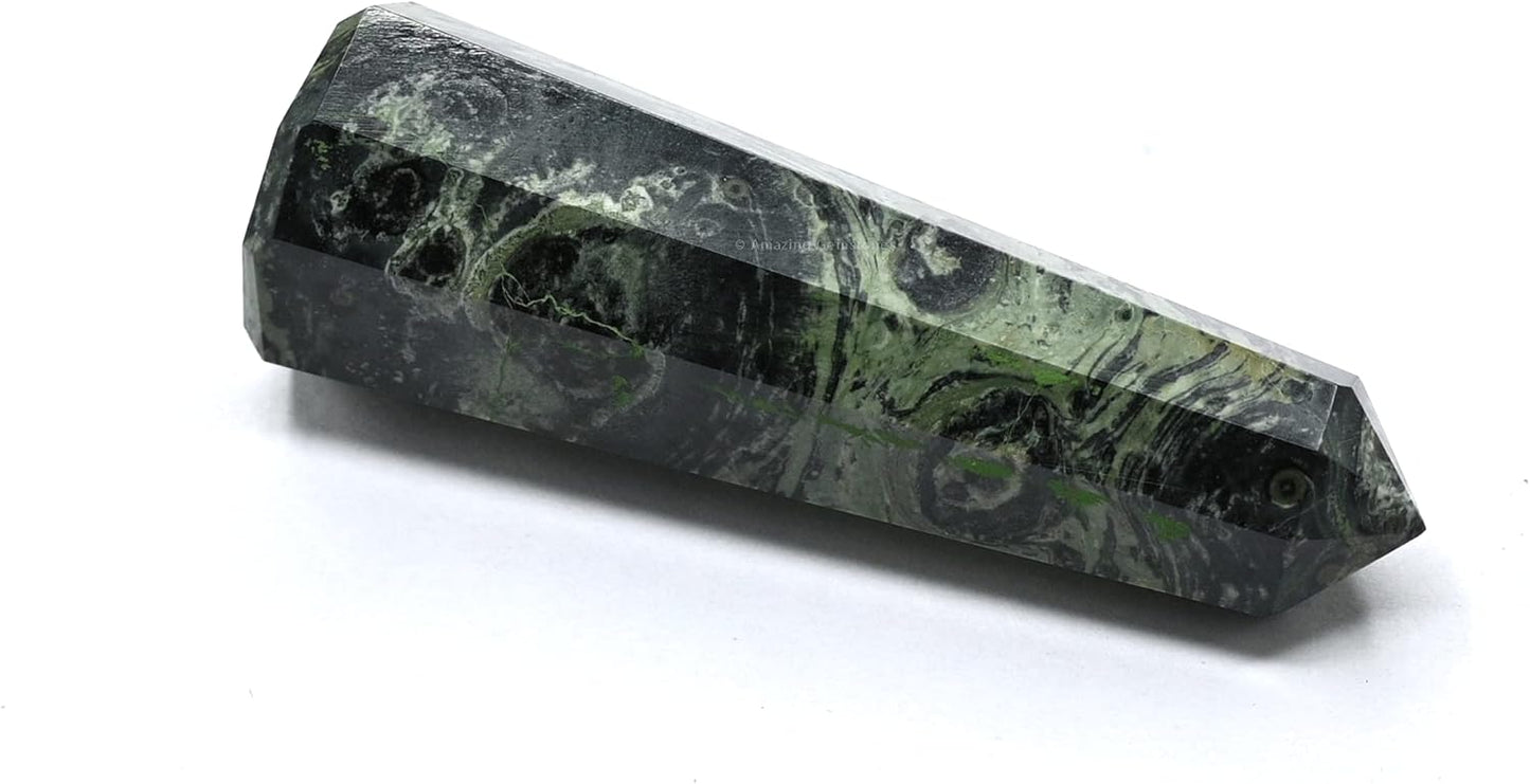 Amazing Gemstone Kambaba Jasper Crystal Towers - Natural Healing Crystal Point Obelisk for Reiki Healing and Crystal Grid (2 Inch to 3 Inch)