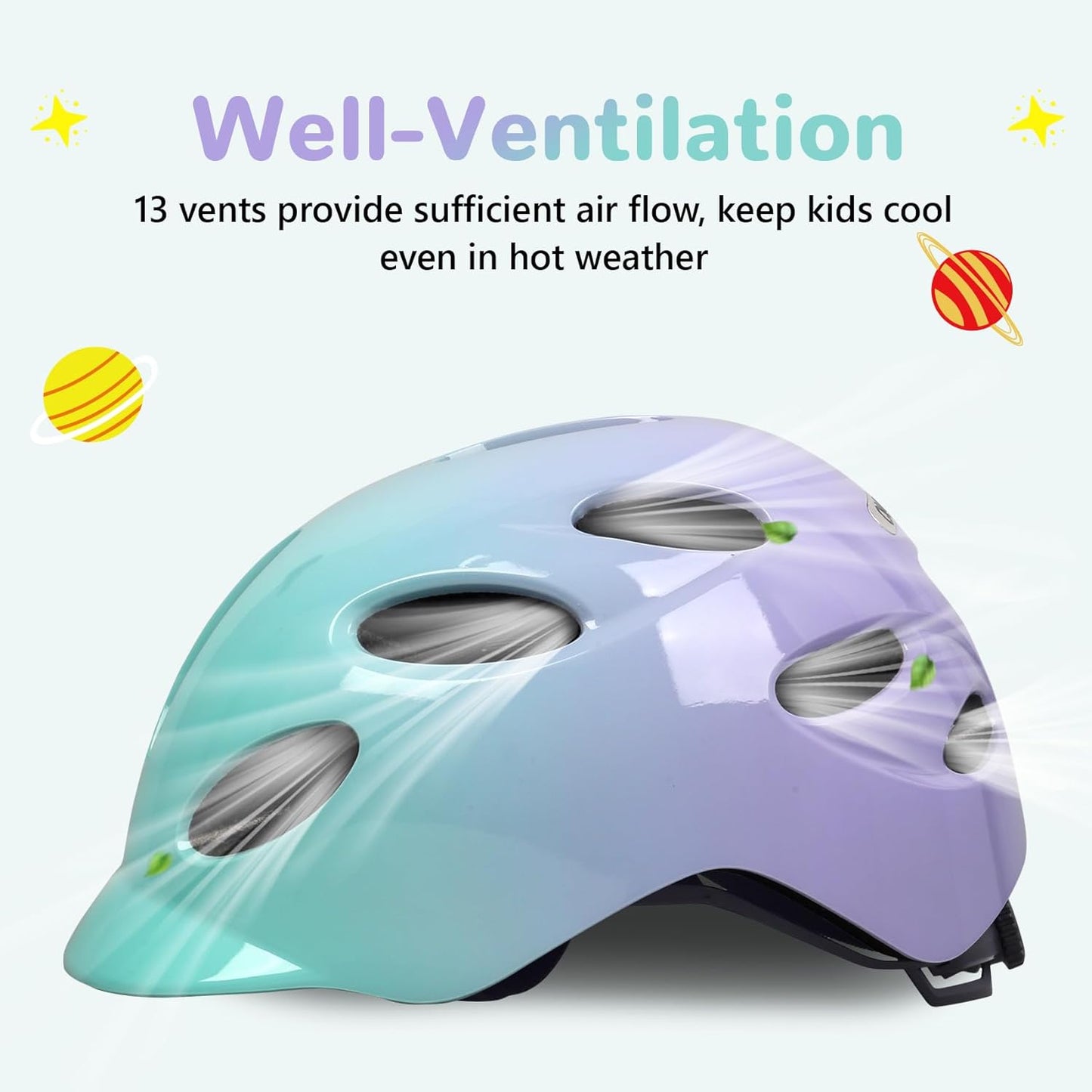 Kids/Youth Bike Helmet for Boys Girls and Teens, Adjustable and Multi-Sport for Bicycle, Kick Scooter, Skateboard, Roller/Inline Skate