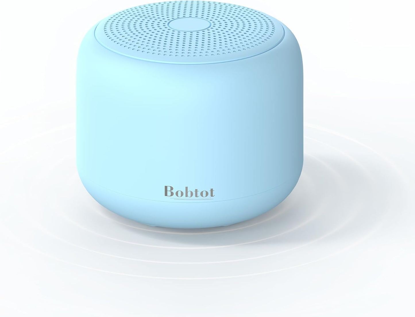 Bobtot Portable Bluetooth Speakers with Strap Easy to Carry, Wireless IPX5 Waterproof Mini Speaker with Loud Stereo Sound, 20 Hours Playtime, Rechargeable Battery, Built-in Microphone, Blue