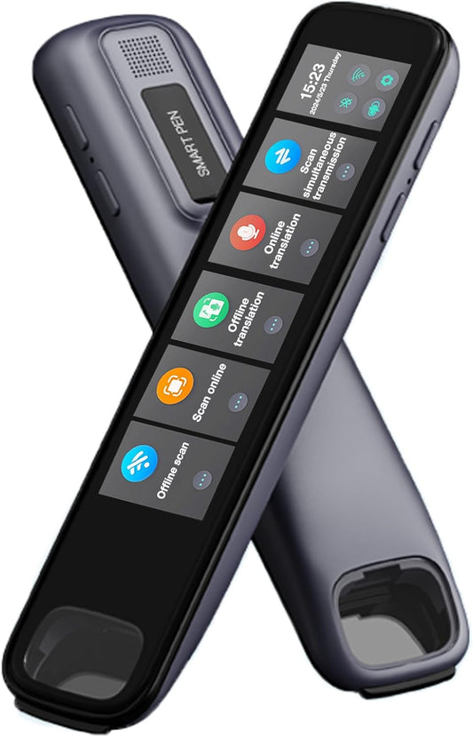 Translation Pen, 3.71" Scan Translation Pen with 142 Language Scanning Reading Pen, Offline Translation, Voice Translation, Portable Translation Device for Learners, Globetrotter