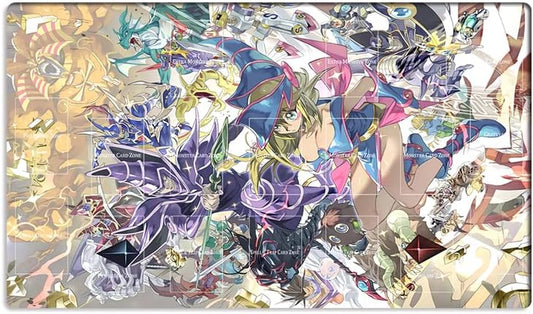 New Mlikemat Playmat Duel Monsters TCG CCG OCG Trading Card Game Mat with Zones + Free Bag (ZD039-558-A)
