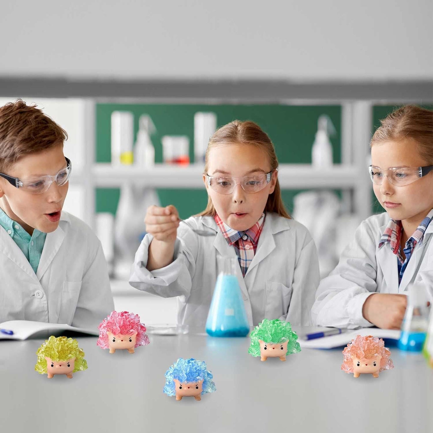 Crystal Growing Toys for Kids - Vibrant Colorful Crystal Hedgehog to Grow,Science Experiments Learning and Education for Kids STEM Gifts for Boys & Girls 8 Years + (Dream Pink)