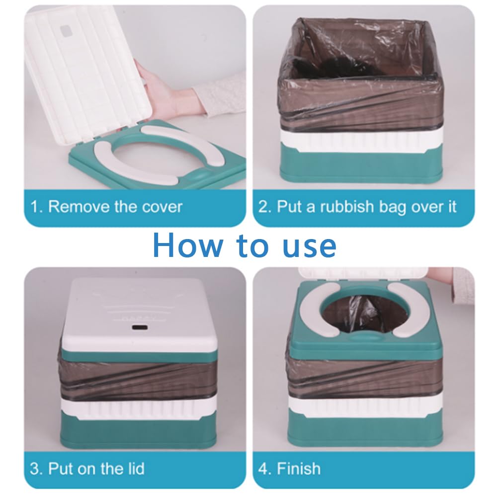 SunnySmile Toddler Travel Potty,Kids Portable Potty,Used for Indoor and Outdoor, Outdoor Camping, Traffic Jams and Travel, Etc. Lncludes 45 Replacement Bags.