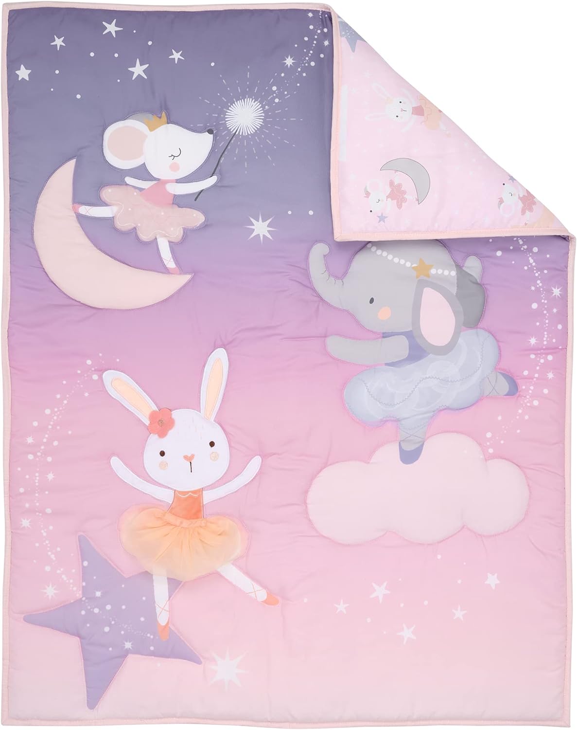 Bedtime Originals Tiny Dancer 3-Piece Ballet Baby Crib Bedding Set - Elephant