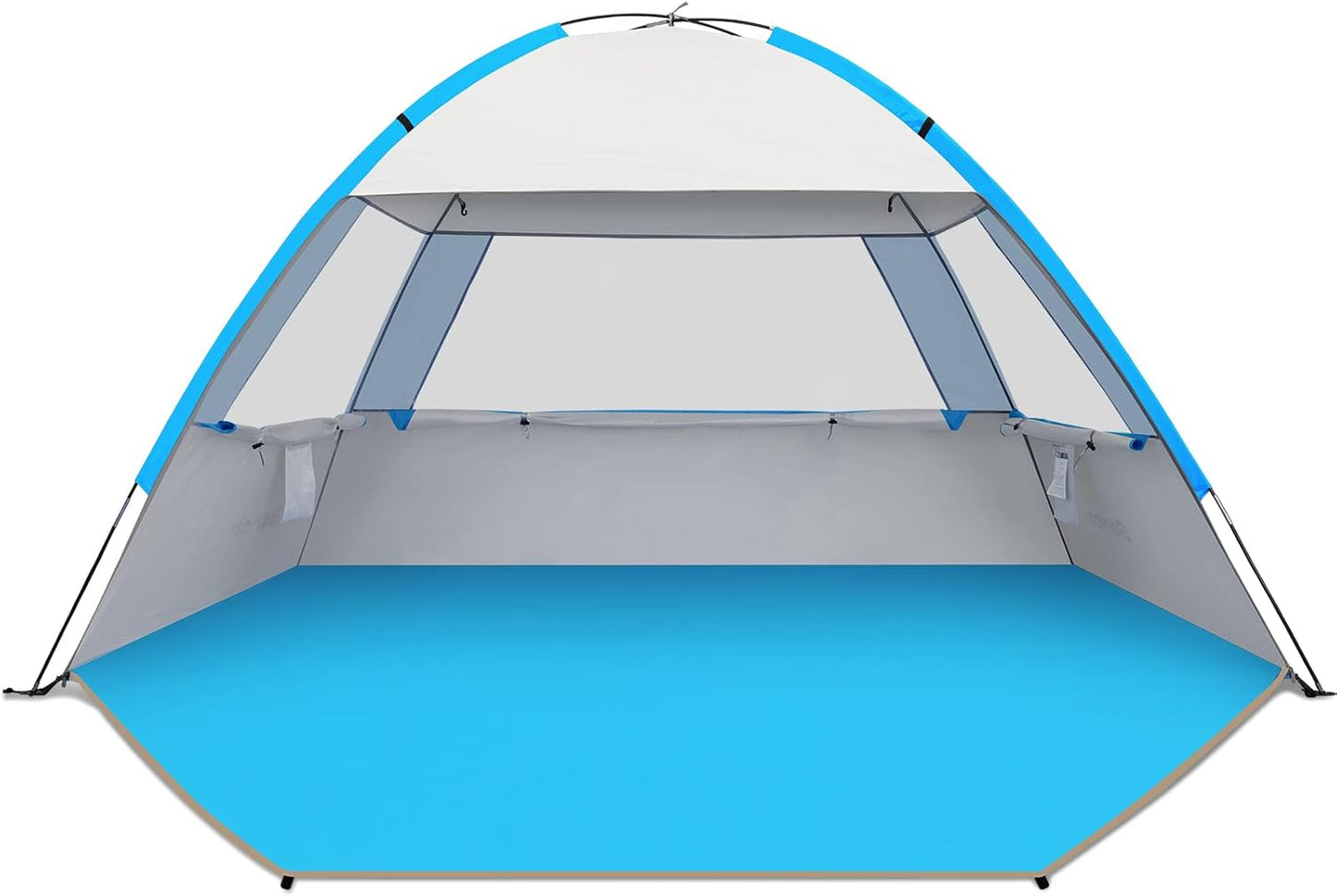 Gorich Beach Tent Sun Shelter for 3/4-5/6-7/8-10 Person with UPF 50＋ UV Protection, Lightweight & Easy Setup Beach Shade Canopy, Portable Beach Shade Tent Beach Cabana