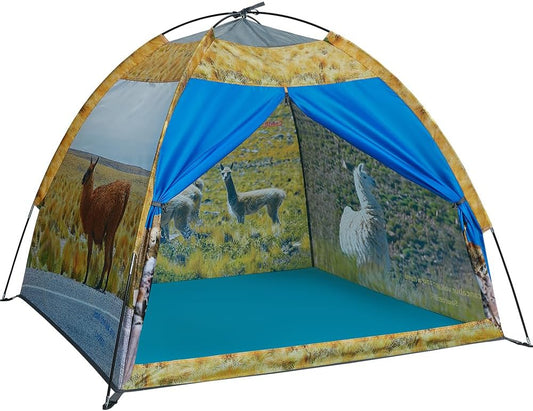Kids' Alpaca Tent - Fun Pop-Up Playhouse for Boys and Girls - Easy Setup, Indoor/Outdoor Adventure Tent - 47" x 47" x 43"