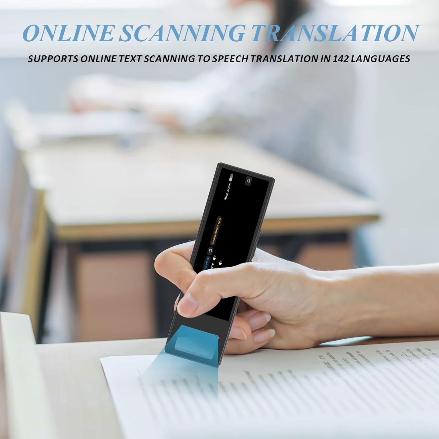 Translation Pen,Assistive Reading Pen for Dyslexia,142 Language Translator Pen,OCR Scanning Translation,Text to Speech/Online/Offline/Photo Translator,Language Learners,Travel, Business People ﻿