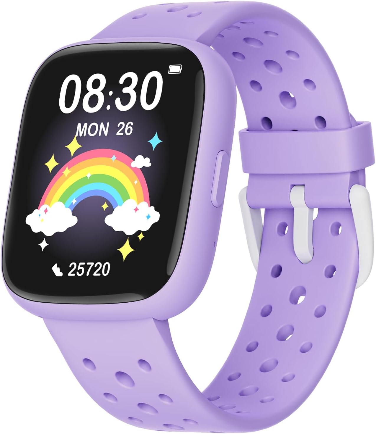 Kids Watch for Girls 5-12, Kids Smart Watch Fitness Tracker Pedometer, No Phone Needed, Puzzle Games with Parental Control, IP68 Waterproof, Heart Rate, Sleep Monitor, Step Counter, 80 Sports