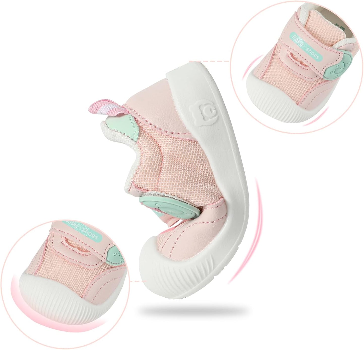 Baby Shoes Boys Girls First Walkers Cute Animals Toddler Sneakers Prewalkers Rubber Sole