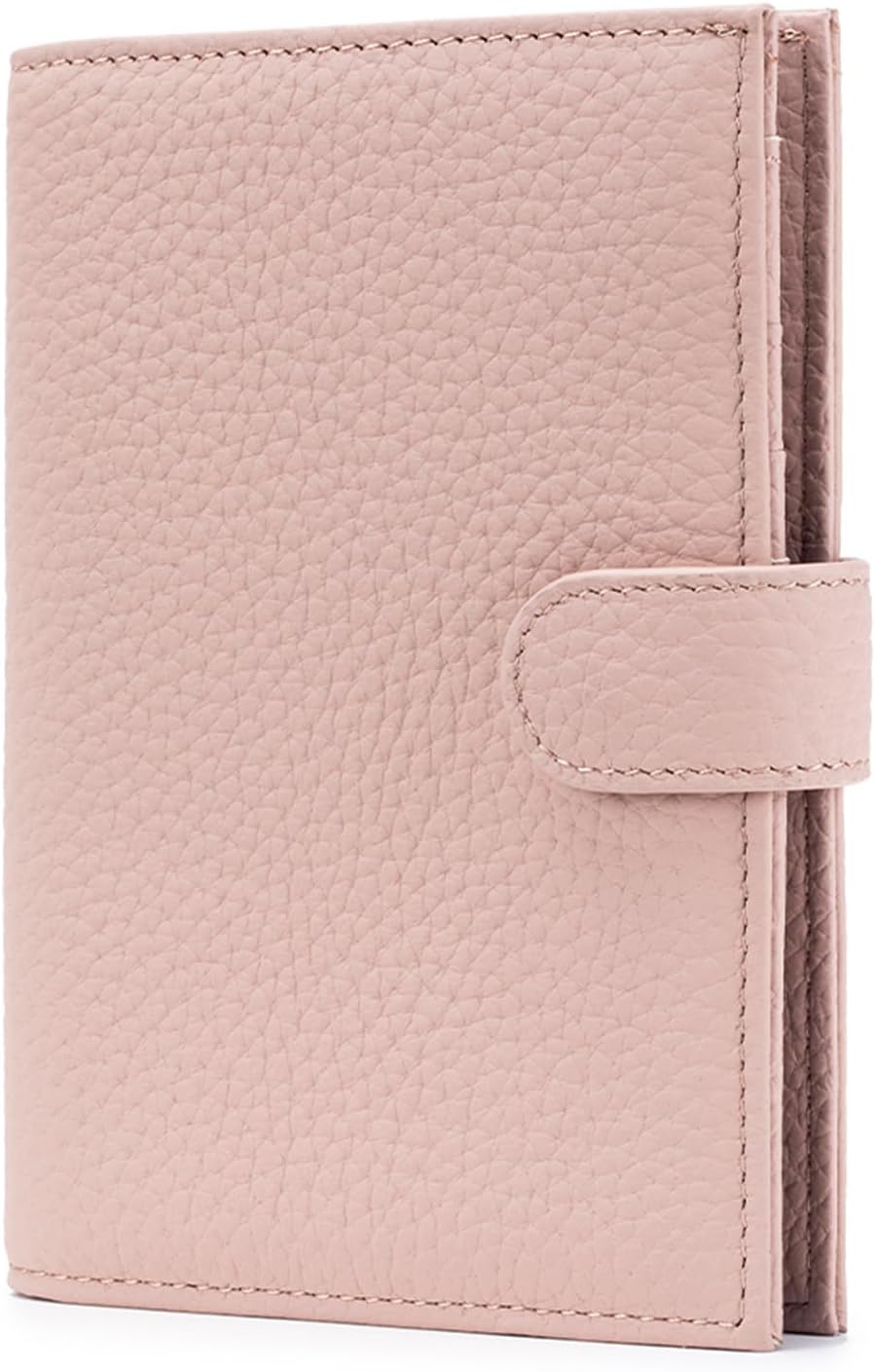 RFID Passport Holder Travel Wallet for Women, Leather Passport Cover Wallet with Card Holders SIM Slots,Zippered Coins Pocket and Cash Slot Slim Compact Travel Wallet (Pink)