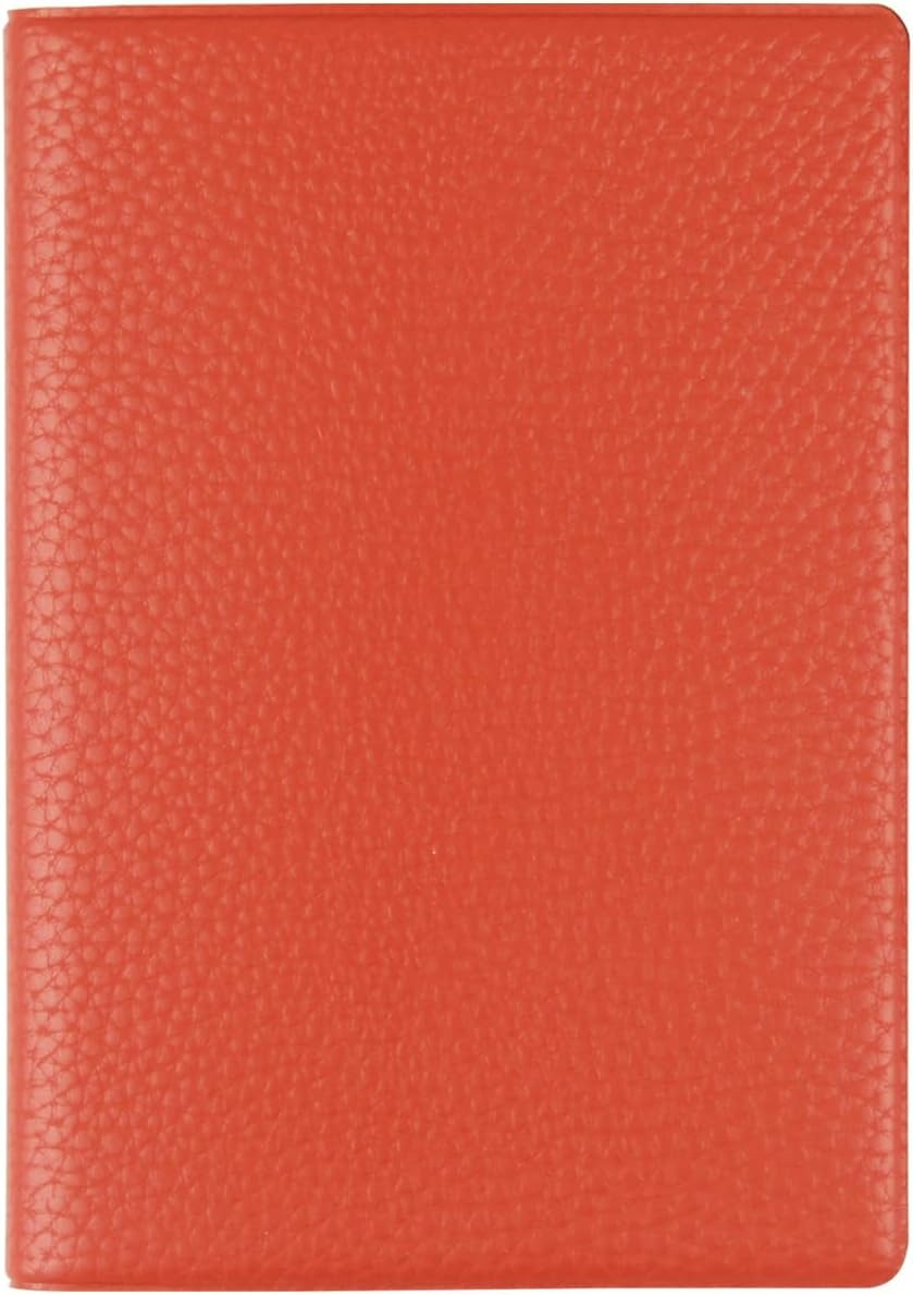 Fenice Classic Passport Cover Holder Wallet Case for Travel Essential RFID Blocking Vegan Leather Waterproof (ORANGE)