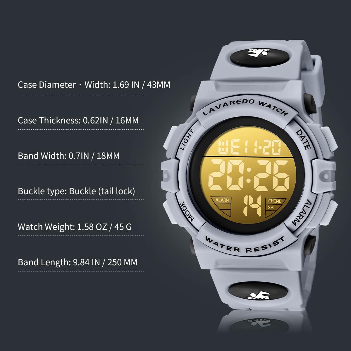 Kids Watch,Boys Watch for 3-15 Year Old Boys,Digital Sport Outdoor Multifunctional Chronograph LED 50 M Waterproof Alarm Calendar Analog Watch for Children with Silicone Band,Kids Gift