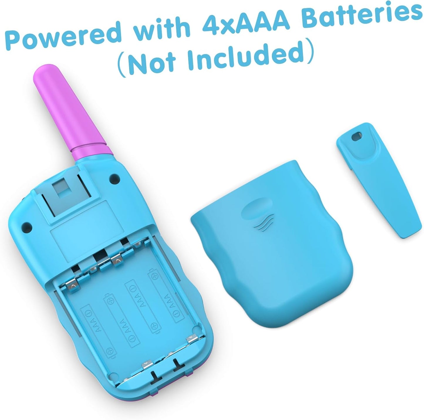 Selieve Toys for 3-14 Year Old Children's, Walkie Talkies for Kids 22 Channels 2 Way Radio Toy with Backlit LCD Flashlight, 3 Miles Range for Outside, Camping, Hiking Purple