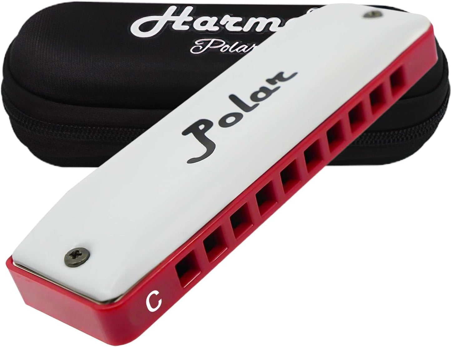 Harmo Polar Natural Minor Harmonica Key of C - Specialized for Natural Minor Blues, Jazz, Rock, Folk, & Pop, Mouth Organ With Case, Phosphor Bronze Reeds, Harmonica for Beginners & Professionals