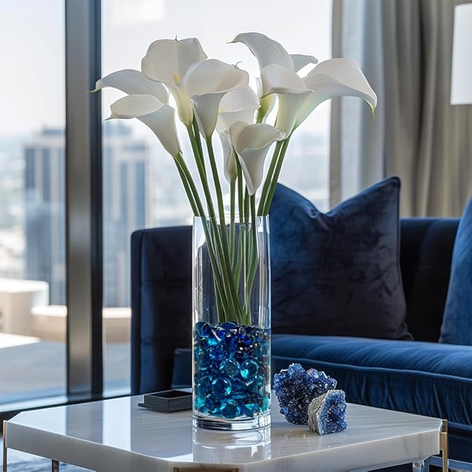 720 Pcs Morandi Blue Acrylic Diamonds Gems Table Scatters for Wedding Centerpieces,Treasure Gemstones,Bridal Shower,Floral Arrangement,Party Favor Decoration,Vase Fillers,14 OZ,0.8/0.4 Inch Mix