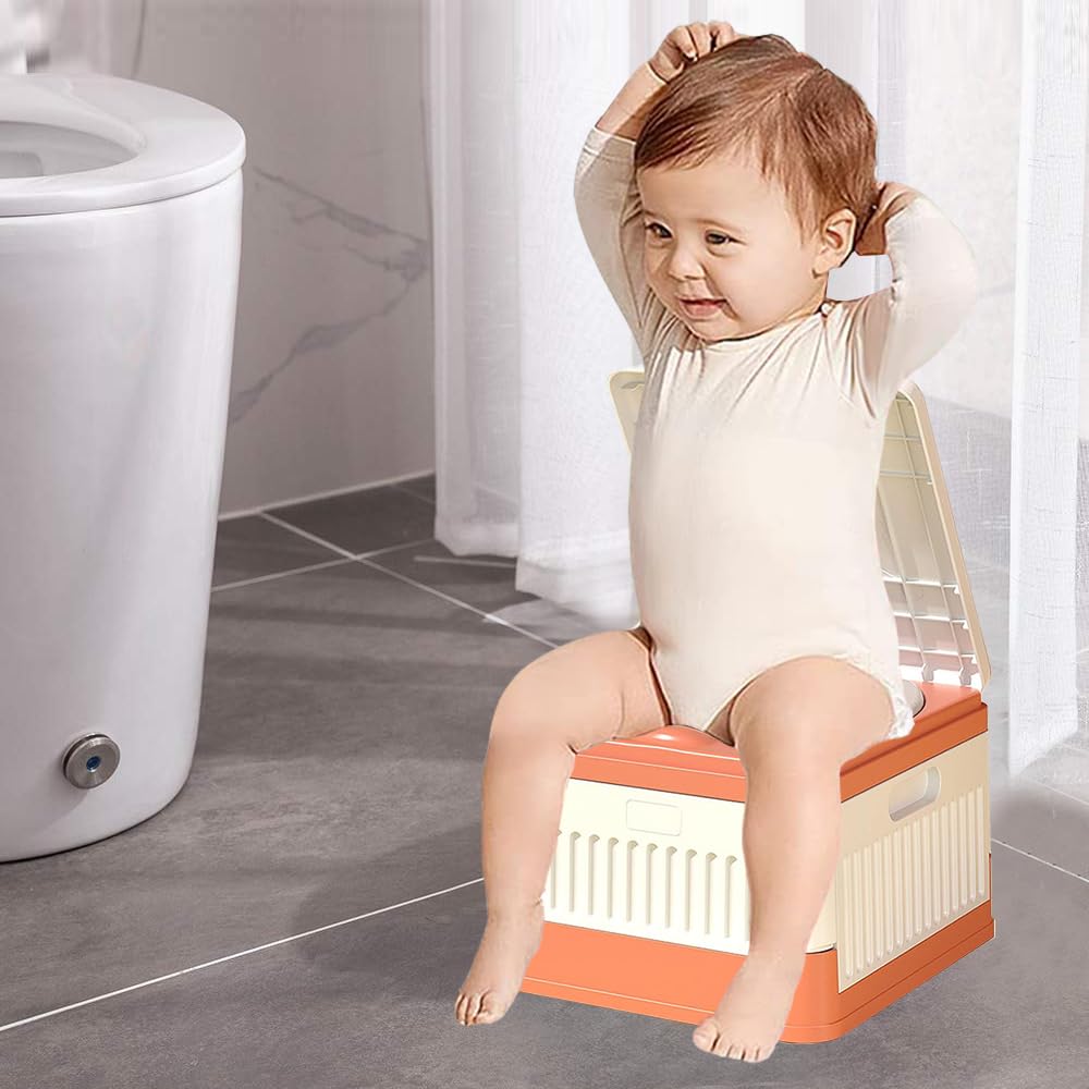 SunnySmile Toddler Travel Potty,Kids Portable Potty,Used for Indoor and Outdoor, Outdoor Camping, Traffic Jams and Travel, Etc. Lncludes 45 Replacement Bags.