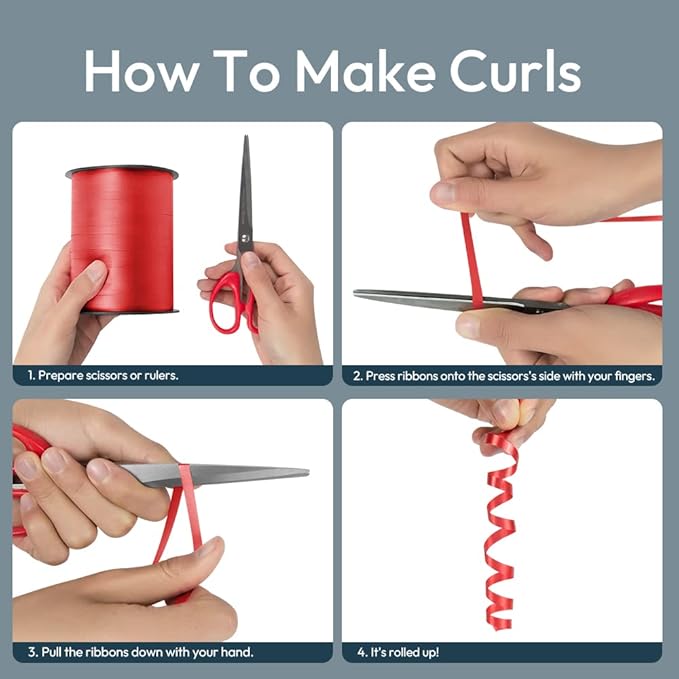 KMER LIFE Premium Orange Curling Ribbon, 1/5" Wide x 500 Yards Christmas Curling Ribbons for Gift Wrapping, Party Decoration, Balloon String, Ribbons for Florist Flower (1 Roll)