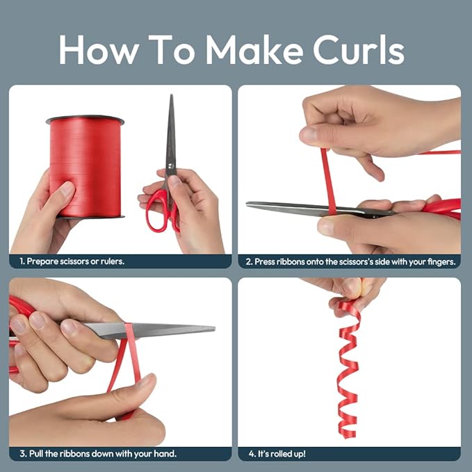 KMER LIFE Premium Yellow Curling Ribbon, 1/5" Wide x 500 Yards Christmas Curling Ribbons for Gift Wrapping, Party Decoration, Balloon String, Ribbons for Florist Flower (1 Roll)