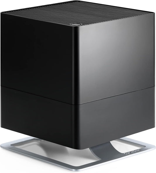 Stadler Form humidifier Oskar, energy-saving humidifier for rooms up to 540 square feet, evaporator with automatic switch-off, dimmable LEDs, very quiet, black